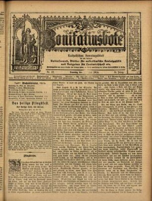 Ausgabe vom Sonntag, den 31. Mai 1914.
