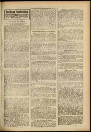 Zweite Ausgabe vom Montag, den 02. September 1918.