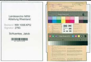 Entnazifizierung Jakob Schluenkes , geb. 25.03.1906 (Schweisser)