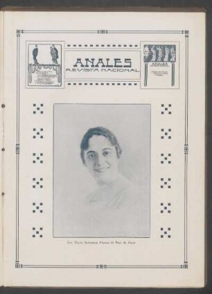 [Fotografía de] Sra. María Antonieta Platero de Real de Azúa