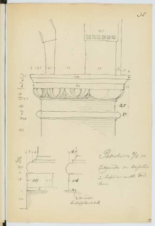 Rathaus, Paderborn: Details (aus: Skizzen- und Fotoalbum 18)