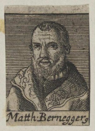 Bildnis des Matth. Berneggerius