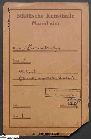 Urlaub (Beamte, Angestellte, Arbeiter)
