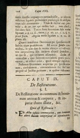 206-211, Quid est Restitutio? Est Actus justitiae commutative ...