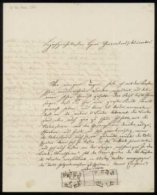 Brief von August Kiel an Louis Spohr