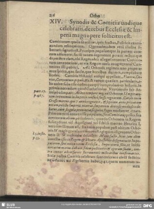 XIV. Synodis & Comitiis undique celebratis, de rebus Ecclesiae & Imperii manopere sollicitus est