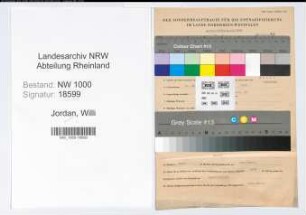 Entnazifizierung Willi Jordaan, geb. 24.03.1915 (Angest.)