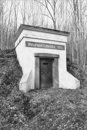 Wasserwerk Schlierbach (Wasserhochbehälter); Brachttal, Königsstuhl