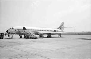 Basel (CH) - Mulhouse (F): Caravelle-Maschine von Pompidou