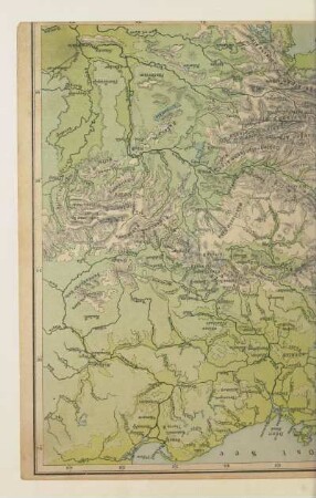 Fluss- u. Gebirgskarte von Deutschland