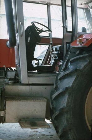 Fotografie: Allradtraktor, Arbeitsplatz, Führerstand