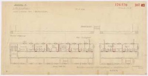 Einbau von eisernen Toren und Zwischenwänden 6 KV Schalthaus, Vorschlag 1 [beschrifteter Grundriss]