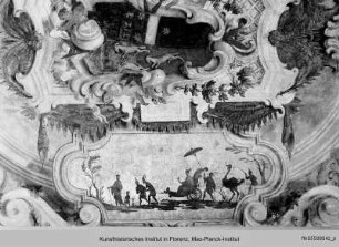 Deckenfresko mit Grotesken und chinesischen Motiven - affreschi con le grottesche ed motivi cinesi