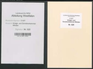 Amt Hausberge - Vogtei Gohfeld - Bauerschaft Eidinghausen: Unterlagen der Revisionskommission