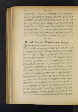 Richard Strauss' Musikdrama "Salome"