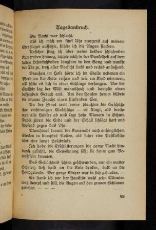49, Tagesanbruch