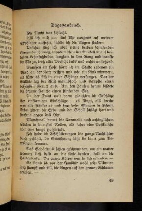 49, Tagesanbruch