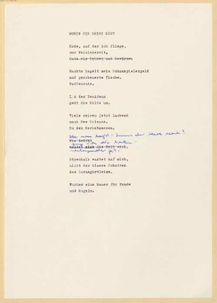 Heinz Piontek (1925-2003) Nachlass: Wohin die Reise geht - BSB Ana 465 A.1.45