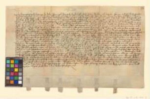 Obligation über 1000 Gulden, die Hans v. Spiel den Städten Brandenburg (Alt- und Neustadt), Berlin, Cölln, Spandau und Rathenow leiht.