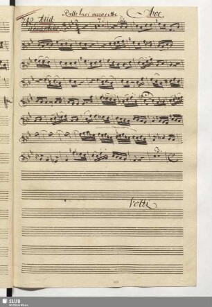 742. Aria: Belle luci vezzosette / Naumann, J.G.