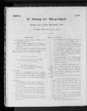 11te Sitzung
