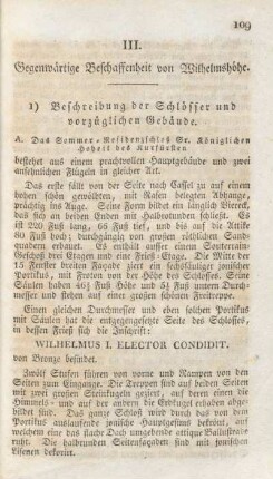 III. Gegenwärtige Beschaffenheit von Wilhelmshöhe.
