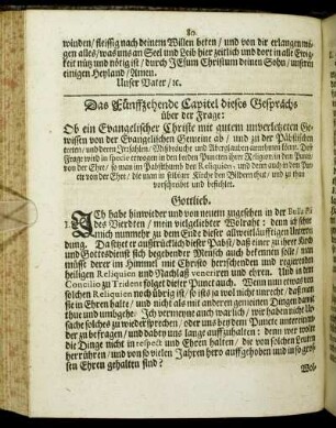 Das Fünffzehende Capitel [...]