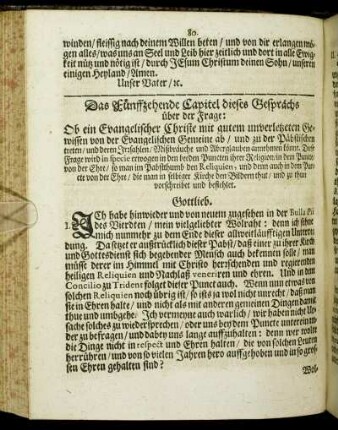 Das Fünffzehende Capitel [...]