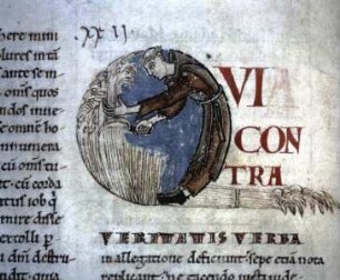 Sankt Gregor, Moralia in Job — Initiale Q (ui contra)