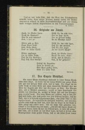 87. Des Engels Wohlthat.