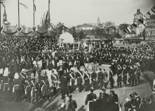 Grundsteinlegung für den Bau des Reichsgerichts in Leipzig am 31. Oktober 1888