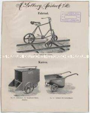 Fahrrad, Karren