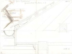 Fischer, Theodor; Blaichach; Haus Gradner - Gesims im Anbau (Details)