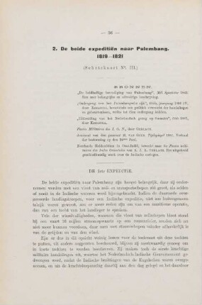 2. De beide expeditien naar Palembang 1819 - 1821
