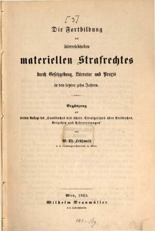 Handbuch des österreichischen Strafrechtes, 3