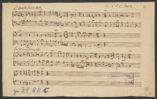 O Gott du frommer Gott; org/clavier; h-Moll; H 336.1; Wq deest