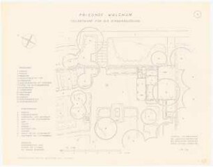 Friedhof, Walchum: Teilentwurf Grundriss Eingangslösung 1:100