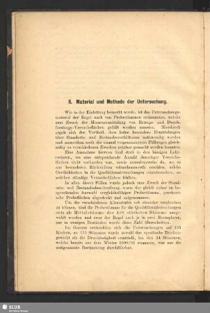 II. Material und Methode der Untersuchung