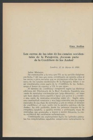 Los cerros de las islas de los canales occidentales de la Patagonia, ¿forman parte de la Cordillera de los Andes?