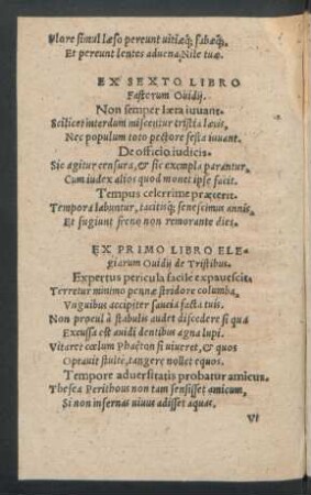 Ex Sexto Libro Fastorum Ovidii.