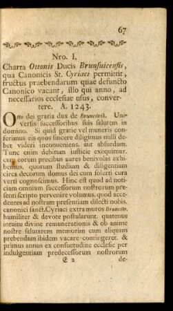 Nro. I. - Nro. XII.