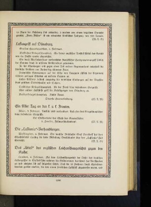 Die "Lusitania"=Verhandlungen.