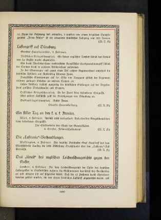 Die "Lusitania"=Verhandlungen.