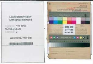 Entnazifizierung Wilhelm Geerkens , geb. 22.06.1889 (Jagdaufseher)