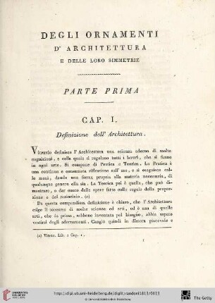 Parte Prima