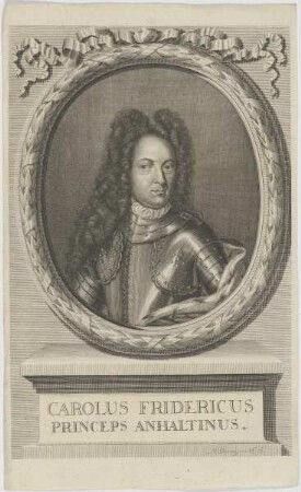 Bildnis von Carolus Fridericus, Fürst von Anhalt-Bernburg