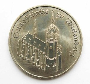 5-Mark-Stück Schlosskirche zu Wittenberg