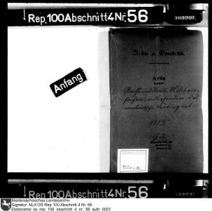 Reichs- und Kreismilitärsachen insbesondere das Osnabrücksche Kontingent