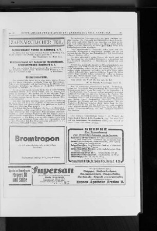 Reichsverband der Zahnärzte Deutschlands, Bezirksverband Hamburg e.V.