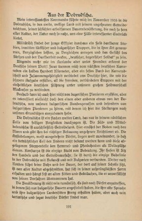 Aus der Dobrudscha.